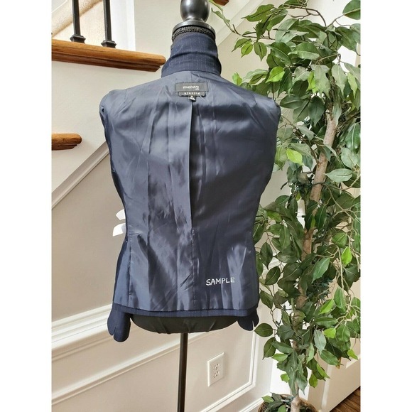 Jones Wear Women's Blue Lined Polyester Long Sleeve 3 Buttons Stretch Blazer 8P - Picture 7 of 11